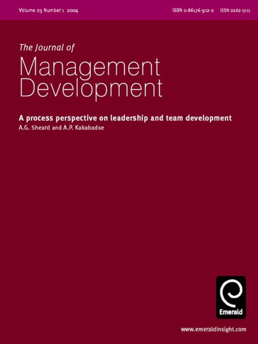 Title details for Journal of Management Development, Volume 23, Issue 1 by A. G. Sheard - Available